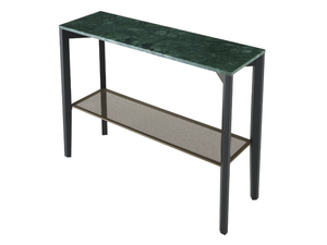 INAMMA - Rectangular marble console table with shelving _ Ligne Roset